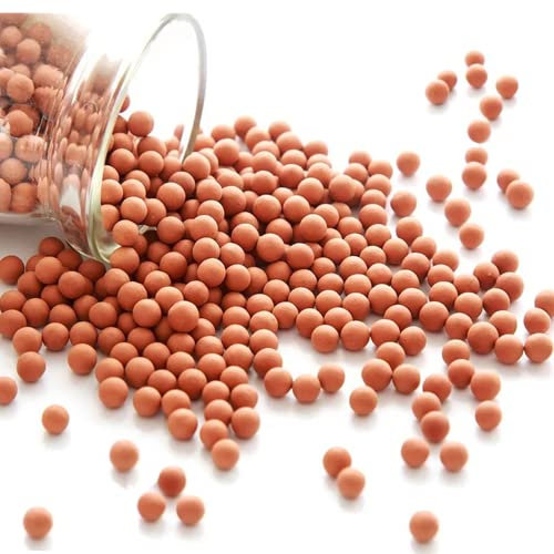 2 lb Clay Pebbles Clay Balls for Plants 6mm-8mm Mini Hydroponics Ceramic Ball Horticultural Grade Succulent Soil,for Plant Pots Vase Fillers Hydroponic Growing,Brown