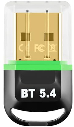 Foyucool Adaptador USB Bluetooth 5.4, dongle Bluetooth para computadora, teclado, mouse, impresoras, altavoces