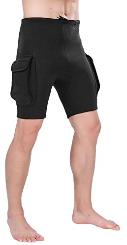 VGEBY 3 Mm Neopren-Tauchshorts für Herren, Eng Anliegend und Warm Haltend, Verbessern die Beweglichkeit Beim Wassersport, Geeignet Zum Kajakfahren, Tauchen und Windsurfen (M