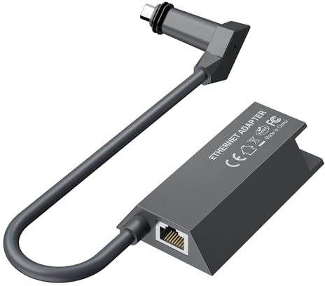 HanCenDa Adaptateur Ethernet pour Sta-rlink Rectangle Dish Satellite Internet V2, Star-link vers RJ45 Gigabit Ethernet, connexion réseau rapide et stable pour Star-link Actated Gen 2, noir