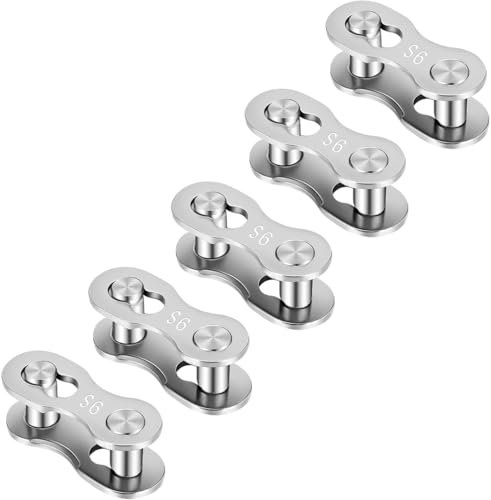 LICQIC Bike Chain Link, Bicycle Quick Connector Link, 5 Pair 9 Speed