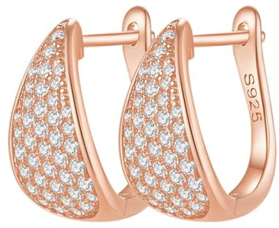 Moissanite Creolen für Damen, 925er-Sterlingsilber, Diamantohrringe, Braut-Ohrringe für Hochzeit, Diamant-Ohrringe, Diamant-Huggies-Ohrringe für Damen, für den täglichen Gebrauch, Stein, Moissanit