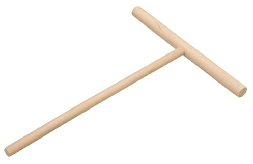 Garneck Wood Crepe Pancake Spreader Tool Wooden Dough Distributor for Spreading Crepes and Pancakes Essential Kitchen Utensil