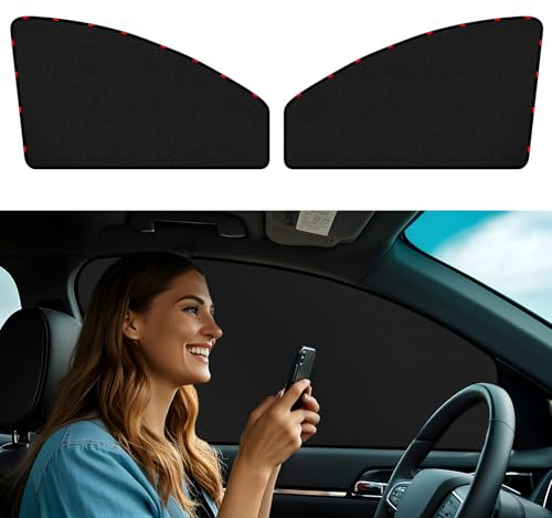 ZATOOTO Parasol Coche Lateral magnético, Parasol Coche de Rayos UV, Protege a niños y Mascotas en el Asiento Trasero, Proporciona privacidad, 2-Pack, 3 Tamaños,80 * 50cm