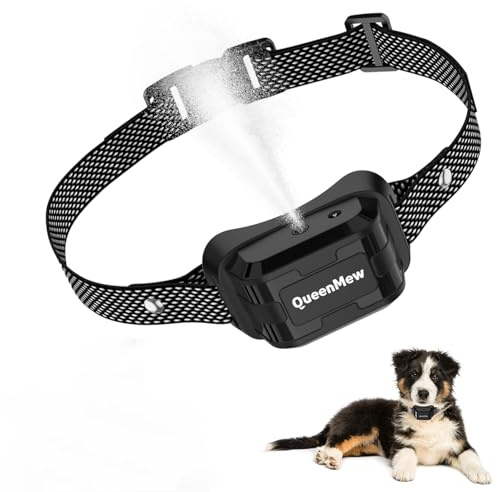 Anti Bark Collars for Dogs, Auto Citronella Dog Collar Stop Barking, Adjustable Citronella Bark Collar, Rechargeable Anti Barking Dog Collars with 2 Straps, Spray Collar for Small Large Dogs