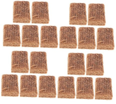 ibasenice 20pcs Outdoor Fire Starter Bricks for Charcoal Bbq and Hot Pot Kindling Blocks Quick Ignition Cubes for Camping, Picnics, and Fireplace Use