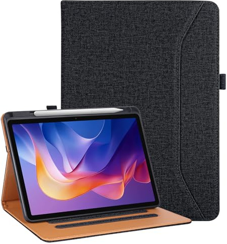 Vakarey per Redmi Pad 2 Cover con Portapenne,Custodia per Xiaomi Redmi Pad 2 4G 11 Pollici 2025,nero