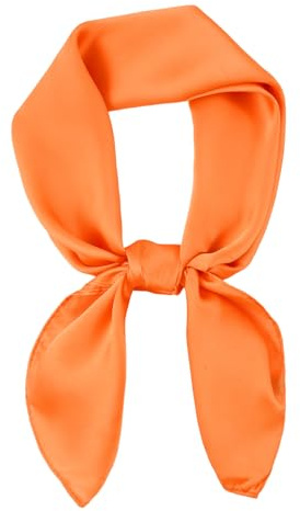 DAMILY 70 x 70 cm Bandana Damen Seidentuch Kopftuch Sommer Schal Haarschal