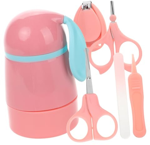 DECOMELODY Kit de Manicura y Pedicura para Bebés Unisex Cortaúñas y Tijeras Seguras para Recién Nacidos Pinzas Cuidado Delicado para Uñas Infantiles