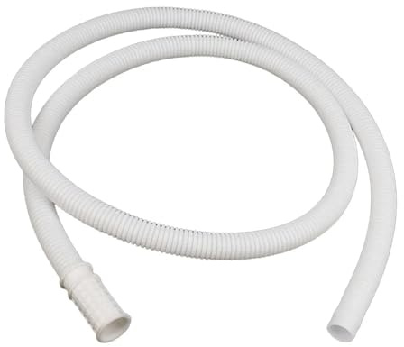Tubo flessibile di scarico lavatrice, 1 tubo di ingresso dell'acqua con morsetto for collegamento lavatrice 15-20 mm