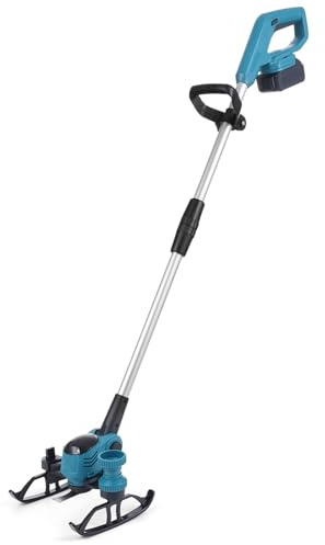Aoresac Tondeuse à Gazon électrique Portable 21 V, Tondeuse à Gazon Portable sans Fil, Désherbeur 9 000 TR/Min avec Batterie Longue Durée pour L'élagage, Désherbeur Automatique (Bleue)
