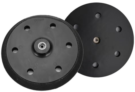 Disco lamellare a 6 fori da 215 mm con piastra di supporto in alluminio per levigatrici senza polvere, muri di stucco, piastre di ferro e lucidatura del legno