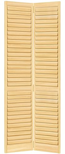 Porte de l'Armoire, 2 volets, Louvre persienne plantation 96x24 Non fini