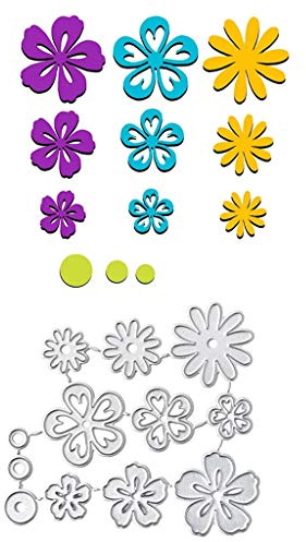 ECMQS Mini Flowers Stanzmaschine Stanzschablone Prägeschablonen Stanzformen Schablonen Für Scrapbooking, Herstellung Von Karten, Albumdekoration, Bilderrahmen