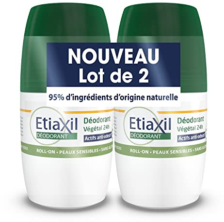 Cooper etiaxil déodorant végétal 24h roll-on 2x50ml