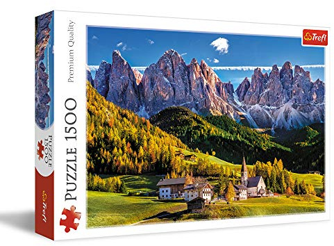 Trefl - Puzzle 1500 Teile, Dolina Val di Funes, Dolomiten, Italien