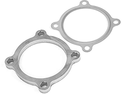 Kit de Juntas de Brida de Tubo de Escape Turbo de 3 Pulgadas Y 4 Pernos para Garrett's Turbo Series T3 T3/T4 GT30 GT30/GT35, Accesorio de Vehículo de Brida de Descarga de Brida de Acero Inoxidable