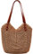 MAMUNU Sac à main en paille pour femme - Grand sac en paille - Sac à bandoulière - Fermeture éclair - Sac de plage d'été - Sac à bandoulière tissé à la main - Voyage - Vacances - Plage, kaki, L