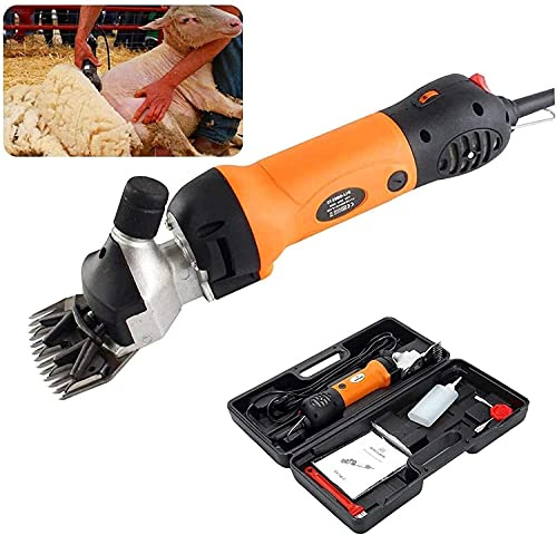 Cesoie per Pecore 450W Tosatrice Elettrica Professionale per Animali Domestici per Pecore Alpaca Lama e Animali a Pelo Grosso e Grosso 6 Velocità Macchina per Tosare il Bestiame da Fattoria Tagliacap