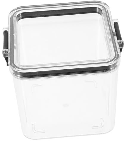 Angoily Pet Food Container Airtight Square Cat Food Canister 700ml for Dogs and Cats