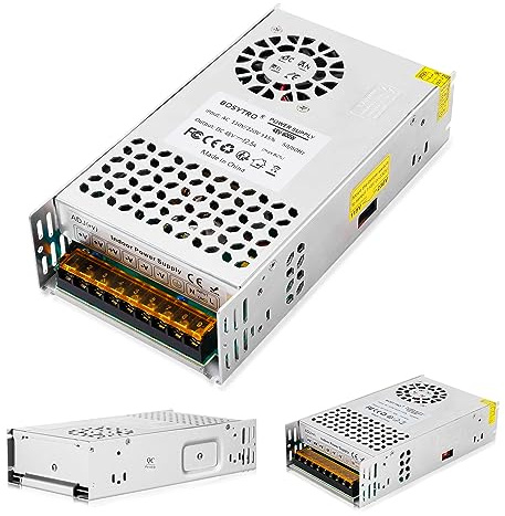 BOSYTRO 48V 12.5A 600W DC Switching Power Supply, Universal Regulated Switching AC110V/220V (SMPS),48 Volt Power Supply for LED Light Strip,Lighting Equipment, Camera Security System,Computer Project