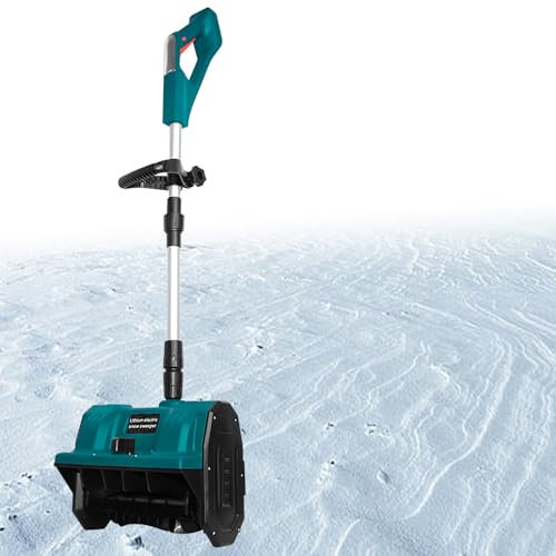 Pala Quitanieves Eléctrica Plegable, Quitanieves Manual Inalámbrico Eléctrico, Soplador de Nieve Ligero y Flexible para Carreteras Escolares Pequeñas con Mango Ajustable y Batería, Adecuado para