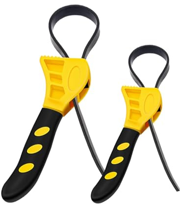 Bandschlüssel, Riemenschlüssel, Ölfilterschlüssel Gummi, Strap Wrench, Gummi Rohrzange, Gurtschlussel, gummi Schraubenschlüssel, Universal Einstellbar Ölfilterschlüssel,für Mechaniker,Klempner,2 Stück