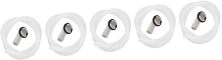 BESTOYARD 5piezas Manguera De Desagüe para Aire Acondicionado De Ventana Tubo Transparente Conector De Accesorios para Unidades De Aire Acondicionado Portátiles Ventana Incluye Anillos