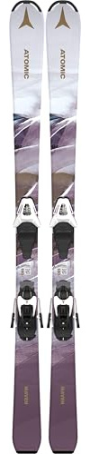 Atomic Maven Girl Junior Downhill Alpinski (Weiß/Lavendel, 140 cm)