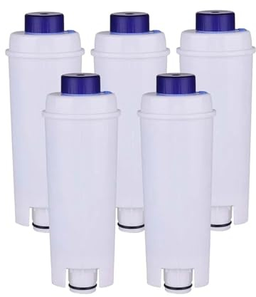 eufeifeiegds Filtro de agua blanda for cafeteras DLSC002, DLS C002, 5513292811, CFL-950, SER3017, ECAM, ESAM y ETAM.(5PCS)