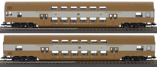 Roco 6280025 TT 2-TLG. Set 1: Doppelstockwagen, DR, Ep. IV