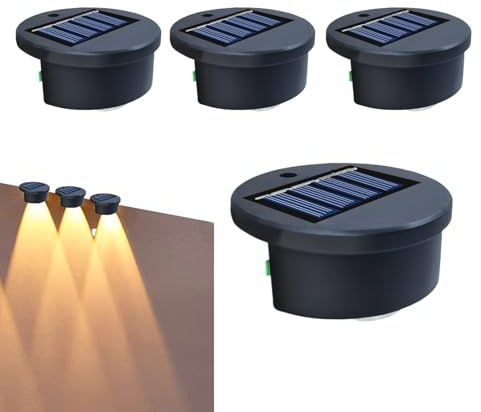 Renchey Luz Solar para Borde de Piscina | Luces Solares para Piscina,4 Piezas Lámparas Impermeables para Exterior Patio Jardín Valla Hogar Patio Trasero Árbol Balcón Terraza Paisajismo Césped Porche