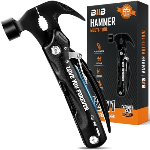 BIIB Valentines Gifts for Him, 12 in 1 Multi Tool Gadgets | Mens Gifts for Dad Gifts Hand Tools Camping Accessories, Mens Valentines Gifts for Men Who Have Everything, Stocking Fillers
