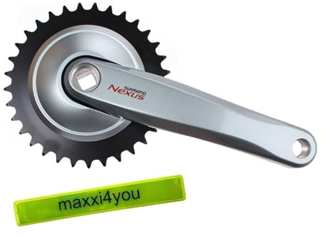 maxxi4you Shimano vevset Nexus FC-C6000 33 tänder silver inklusive reflekterande band