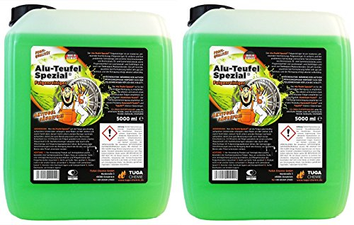 2x 5L 5 Liter TUGA Alu-Teufel Spezial Felgenreiniger Aktivgel säurefrei GRÜN