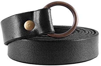 Battle-Merchant Mittelalter Ledergürtel, Ringschnalle | ca. 21 mm Breit, Unisex, Damen & Herren, Wikingergürtel, Piraten, Langgürtel, Für LARP, Reenactment & Fantasy Cosplay