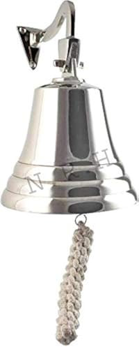 Schiffsglocke zum Aufhängen, 15,2 cm, silberfarben