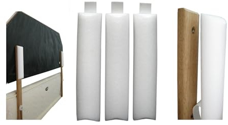 Generic Noise reduction and Wall protection 3 adhesive impact cushion pads, to attach to the back of the headboard, for more pads search for Bed Buffers.