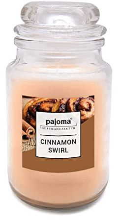 pajoma® Teelichter Duftkerzen, in Polycarbonat Hülle oder im Glas, duftintensiv (Cinnamon Swirl, Bonbonglas)