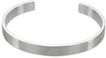 LOTUS STYLE Pulsera Hombre Acero Inoxidable 316L Brazalete de Diseño Sofisticado, Confortable y Resistente al Agua - Pulseras Hombre - Negra 70.00 mm LS2196-2/1 - Regalo de Cumpleaños, Día del Padre