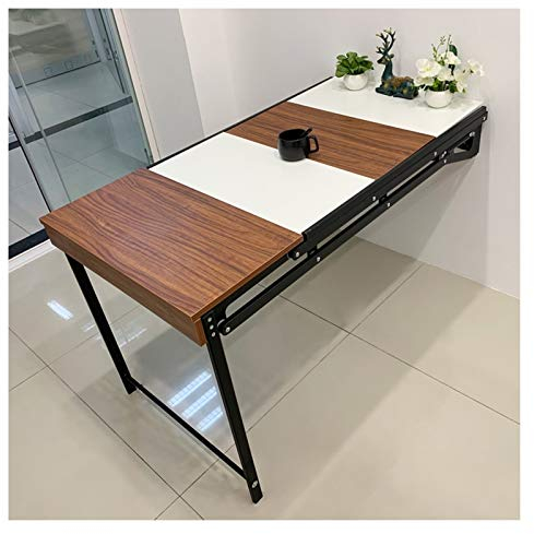 WZYJLyds Legno Massiccio Tavolo A Muro Pieghevole A Scomparsa Multifunzione Mensola Pieghevole da Muro Usato Per Casa, Ristorante, Tavolo da Bar, Tavolino da Caffè (Colore : F)