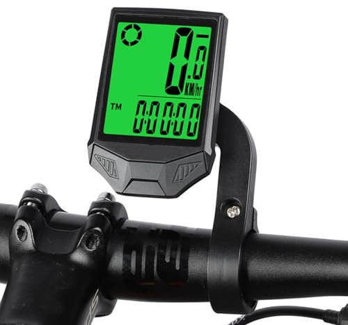 Waterproof Wireless Bicycle Speedometer with LCD Backlight Display, Touch Sensor To Turn On The Luminous Mode, Speed Tracker Cycling Accessories for Outdoor MTB Road Cycling Fitness