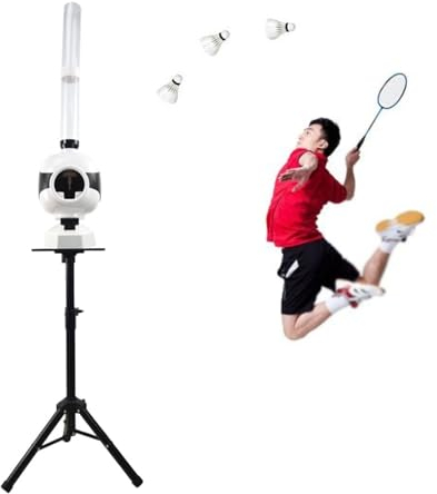 Hydravex Automatischer Rebound-Badminton-Trainer, Tragbare Badminton-Aufschlagmaschine, Automatische Shuttlecock-Roboter-Shuttlecock-Maschine FüR Indoor- Und Outdoor-Training