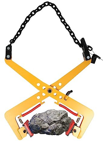 TONFEION Bordsteinzange 350KG/500KG Versetzzange Steinträger Hebezange Pflasterheber, Verstellbare Öffnung 30-51cm/33-70cm, für Steine Anheben und Transportieren (30-51cm/11.81-20.08inch)