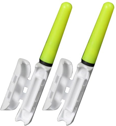 LED-Angelrute mit Lichtern, Leuchtstäbe für , 2 Stück, Leuchtstäbe für Angelrute, kompaktes Licht für Angelrute, Spitzenlicht für alles