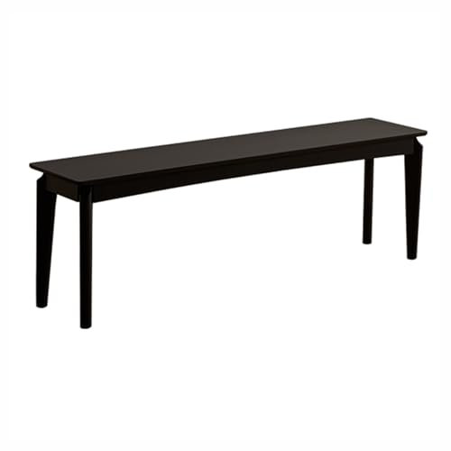 Massivholz-Essbank, moderne Küche, Eingangsbereich, Schlafzimmerbank, schwarz, 120 cm, Holzbank für Küche, Esszimmer, Wohnzimmer, Eingangsbereich