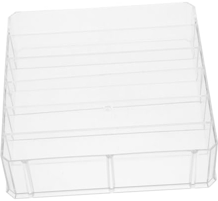 OSALADI 5piezas Dinero Organizador Compartimentos Múltiples Para Billetes y Para Tiendas y Caja De Almacenamiento Transparente y Práctica