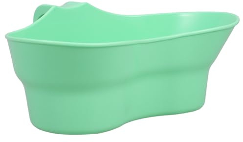 FONDOTIN Bicchiere Per Sputare e Lavarsi i Denti Manico, Bacinella Per Vomito in Plastica Per Assistenza Anziani e Pazienti, Portatile e Facile Da Pulire Per Igiene Orale e Bed-bound