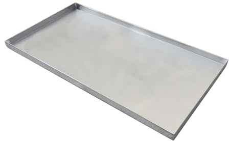 Air Conditioner pan Portable Ac Drip pan 304 Stainless Steel 0.8mm Thickness to Prevents Water Leakage Dripping and Seepage in Outdoor air Conditioners(50x50cm(20x20in))