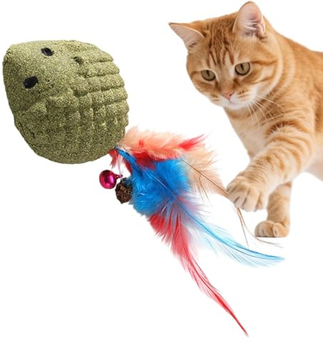 YNPQTDS Kauspielzeug | Realistisches und lustiges Igelspiel mit Schwanz und Glöckchen für Katzen – Beißspielzeug für Katzen – für Bewegung geistige Stimulation Kratzbrett Klettern Spiel Haus Reise